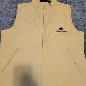 Notre Dame womens quilted vest size small
